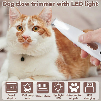 Pawfect Trim: LED Light Paw Trimmer for Precision & Comfort